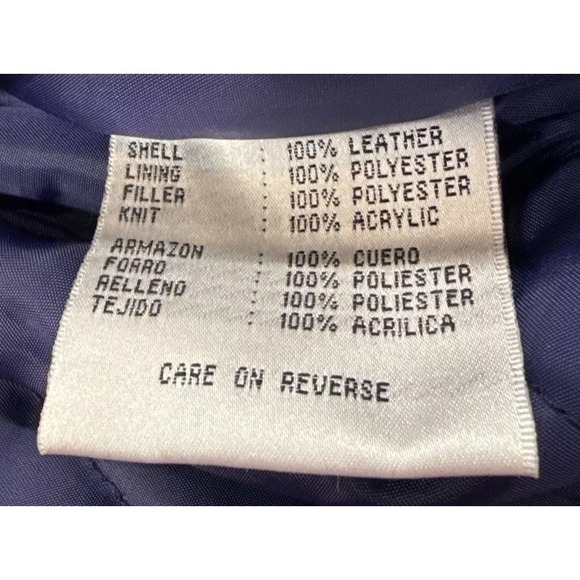 VTG EUC Minnesota Vikings NFL Suede Leather Jacket Large #1 - Picture 10 of 16